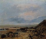 Rocky Seashore by Gustave Courbet